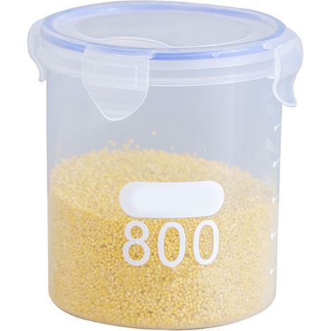 Boîte de Conservation Hermétique - Plastique Alimentaire Transparent - Grande Capacité Étanche pour Lait en Poudre et Céréales, Design Durable et Pratique au Quotidien (1/5)