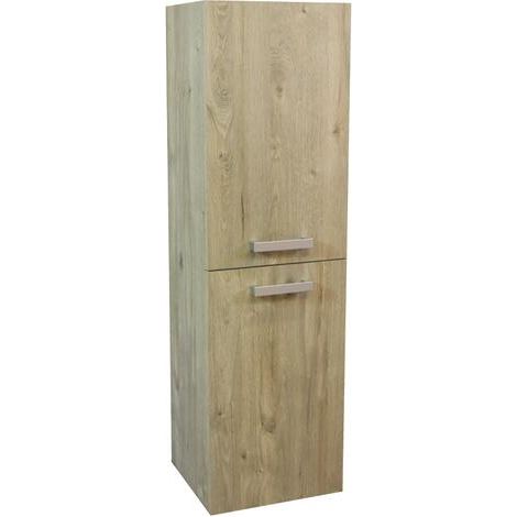 ONDEE - Columna de cuarto de baño SMART - Colgante - 2 Puertas - 35cm - Acabado madera