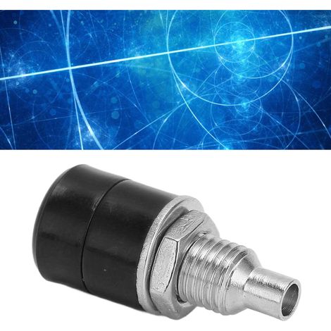 24.070 Prise banane de panneau 4 mm, bornier en cuivre pur nickelé, connecteur femelle, fiche métallique, accessoire de test, borne en cuivre moulée par injection, noir. (1/5)