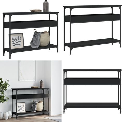 Konsolentisch mit Ablage Schwarz 100x29x75cm Holzwerkstoff - Konsolentisch - Flurtisch - Sideboard - Wohnraumgestaltung - Industriel Style - Home & Living (1/5)
