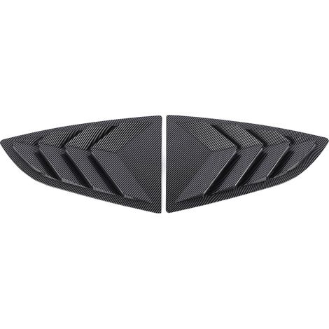 Une Paire de Persiennes de Fenêtre Arrière, Design Sportif élégant Gauche Droite, Offre Une intimité Intérieure, côté Résistant aux Intempéries, Ajustement Durable pour 2021 à (Style Fibre de (1/5)