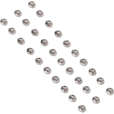 Lot de 30 tubes buccaux orthodontiques dentaires en acier inoxydable à haute adhérence, pour soins dentaires.