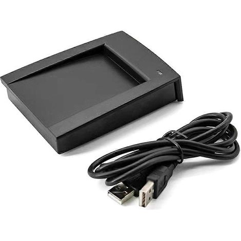 Lecteur de cartes RFID IC+ID 13,56 MHz réglable 14443A, lecteur de cartes à puce de proximité avec capteur USB, lecteur de cartes de contrôle d'accès (1/5)