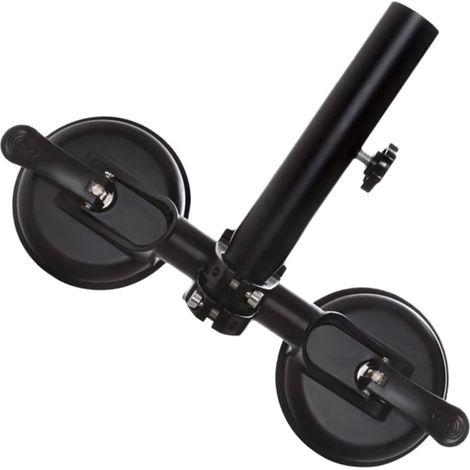 Installation rapide réglable en hauteur pour mât de drapeau de voiture, base à ventouse robuste pour motos tout-terrain, support de mât de drapeau de voiture ventouse (1/4)