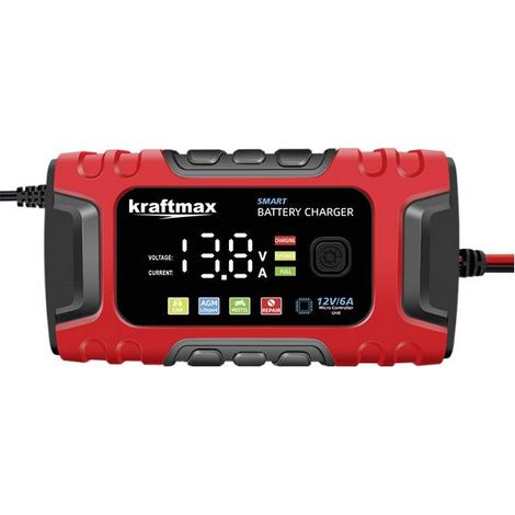 kraftmax Chargeur 12 V Courant de charge (max.) 6 A