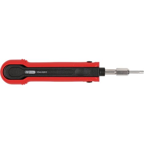 KS Tools - Extracteur universel de cosses pour connecteurs plats et ronds - 1,2 mm - 154.0201 (1/2)