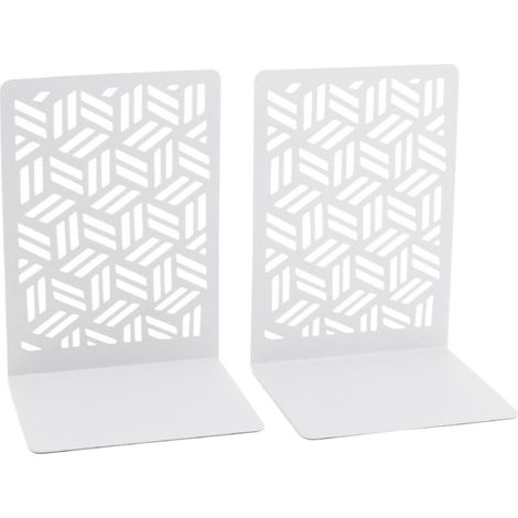CCYKXA1 Paire de Serre-Livres Creux en métal, Bouchons de Livres Simples, Serre-Livres décoratifs pour Le Bureau (1/5)