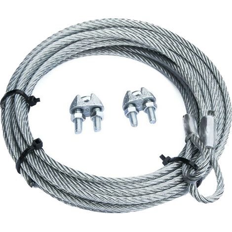 FUNE ACCIAIO ZINCATO PRETAGLIATA GANCIO ASOLA mm 4 x 2,5 mt