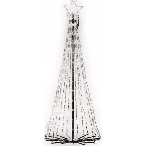 Albero Di Natale Illuminato A Led Multicolore 355 Luci Alto 240 Cm (1/2)
