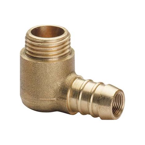 PORTAGOMMA METANO 90 ° FILETTO MASCHIO - OTTONE MM 14 1/2M- 5 pezzi