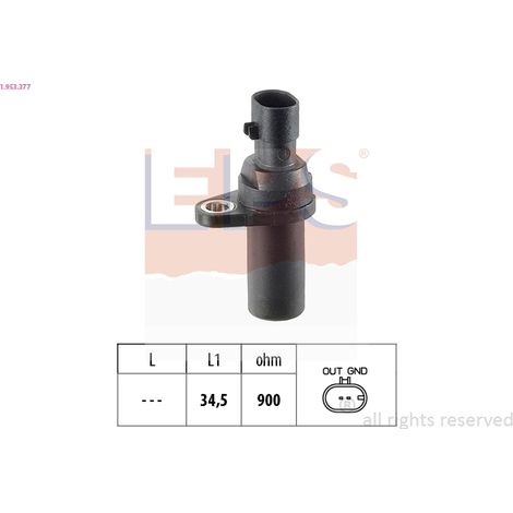 Capteur d'angle, vilebrequin EPS 1.953.377 ABARTH 12 47 491 46815160 95 512 935