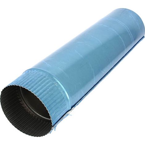TEN – Tuyau aluminié Ø125 50cm – Raccordement pour appareils à gaz, fioul, bois et charbon – Emboîtement mâle/femelle 6cm