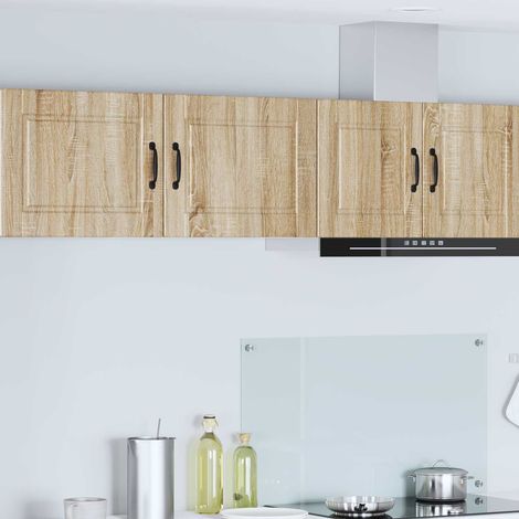 vidaXL Wall Cabinet PORTO 2 pcs Sonoma Oak Engineered Wood (1/5)