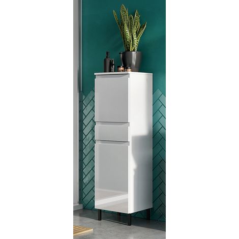 Colonne de salle de bain H 120 cm blanc brillant Salsa (1/5)