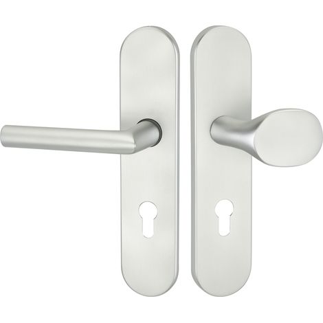 HERMAT Schutz-Wechselgarnitur mit Langschild BASIC 02 1902/2089.S/3128,Aluminium