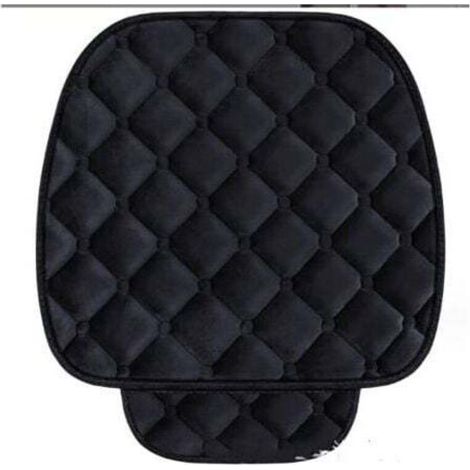 Front Seat, Black, Car Seat Cushion Velvet Cover for Vehicle Chair Pet Protection Mat (1/4)