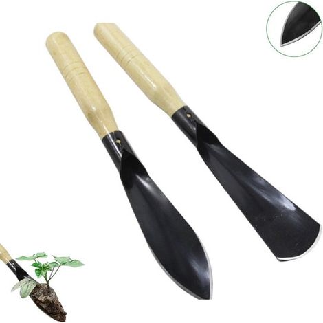 Lot de 2 truelles de jardinage à main - truelle de jardin - truelle de jardin comme outil de jardinage - truelle de jardin à main - truelles de jardin pour planter - petites truelles (1/5)