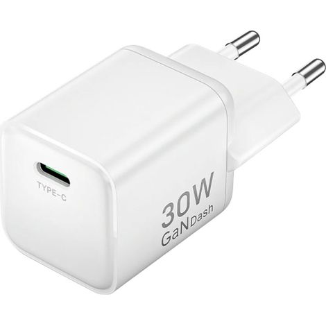 El cargador Vention Cargador GaN 1P USB-C (30W) en color blanco es la soluciÃ³n perfecta para quienes buscan velocidad, eficiencia y compatibilidad en