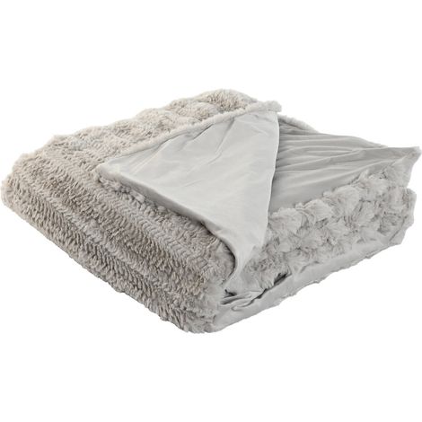 Manta Poliester 220X240X1 580 Gsm Cama Gris Claro (1/4)