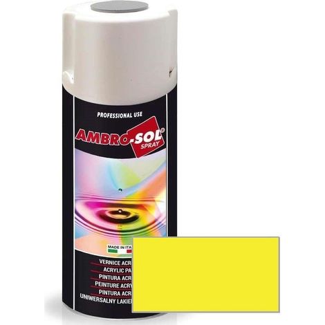 AMBRO-SOL PINTURA ACRILICA 1016 AMARILLO AZUFRE (SPRAY 400 ML.