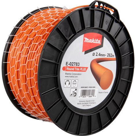 Makita E-02783 Filo Arancione Tondo Decespugliatore Tagliabordi 2,4mmx262m (1/3)