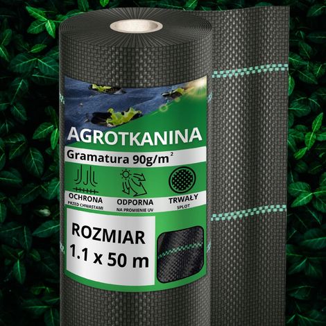Anti-Unkraut-Agrotextil-Mulchmatte 90 g 1,1 x 50 m, stark
