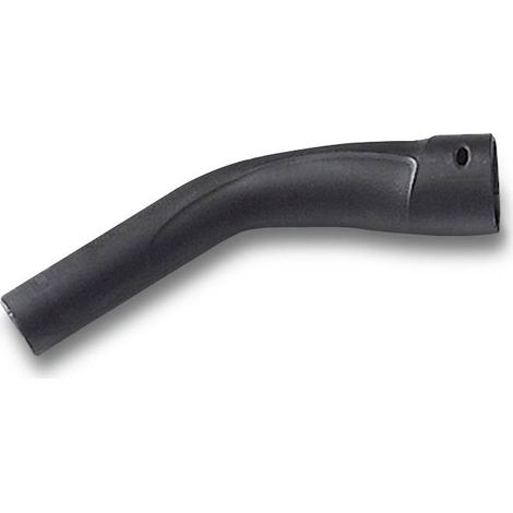 Coude plastique DN35 pour aspirateur KÄRCHER – Système à clips C-35 – Raccord conique pour tubes d'aspiration – Dimensions 245x70x50mm