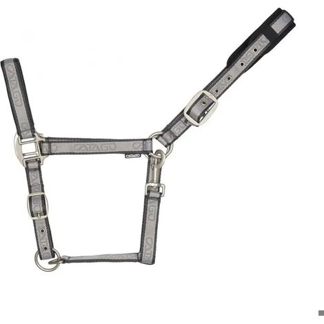 Halfter catago halters for horses Leinwand 100% Baumwolle grau
