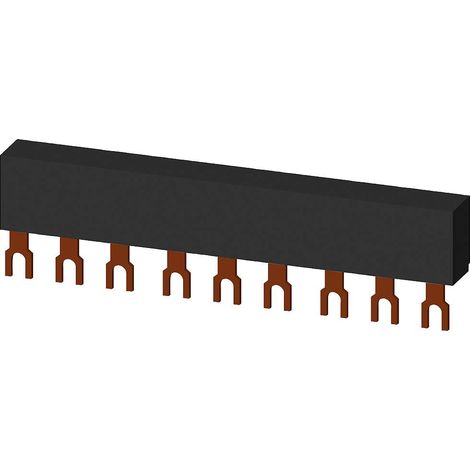 Jeu de barres de raccordement à fourche 3P (9 modules) pour 3 disjoncteurs 3RV1915-1BB (1/2)