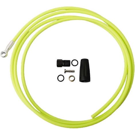 Kit Frein Vélo 2 Mètres Accessoires Vélo Vert Fluorescent Tuyau Hydraulique Remplacement (1/5)