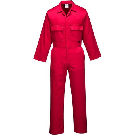 Combinaison Euro Work Rouge XL - FR(50-52) - UK(40-41)