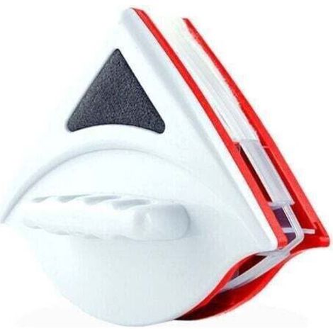 Pulitore magnetico per vetri, pulitore per vetri a doppia faccia per finestre da 15-24 mm, professionale, include 6 spugne, 4 spazzole tergicristallo e 12 regolatori di spugna in totale (pulitore) -Cr