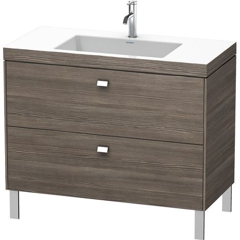 Meuble sous-vasque BRIOSO 701x1000x480mm WT Vero Air Gri ch 1 trou de robinetterie