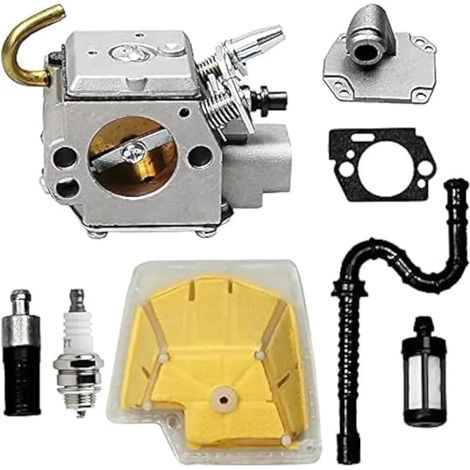 Carbu Carburateur Carburateur De Tronçonneuse Pour Stihl MS270 Pour MS280 Pour MS 270C 280C Avec Kit Conduite Carburant Bougie D'allumage Carburateur débroussailleuse (1/5)