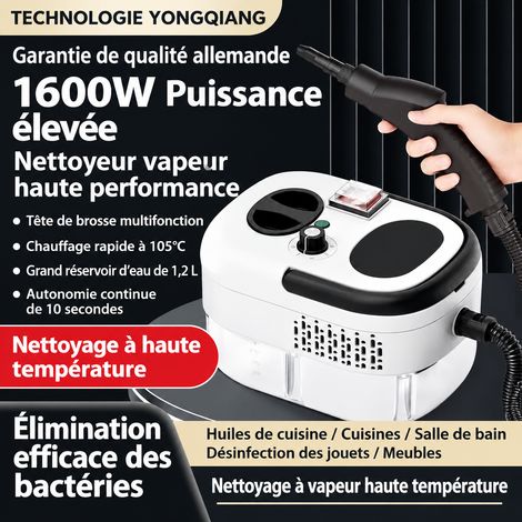 Nettoyeur vapeur haute température instantané pot carré blanc spécification américaine ABS 500 g – Livraison gratuite