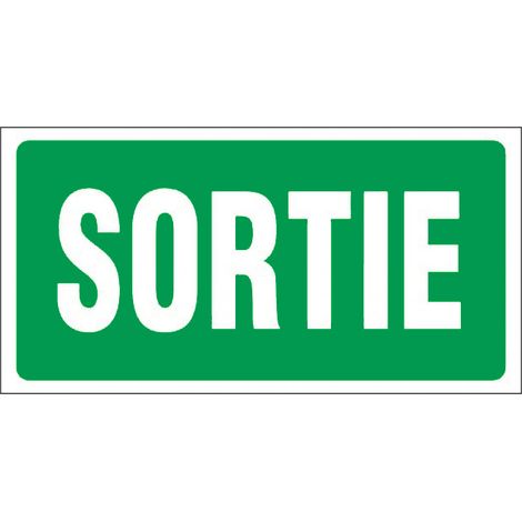 Panneau Sortie - Rigide 960x480mm - 4000282