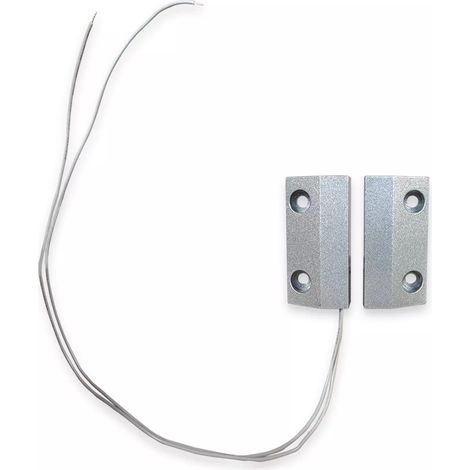 Ultra Secure – Détecteur d'ouverture filaire résistant en métal – Alimentation 30 cm – Contact sec N/C – Températures -20 à 80 °C (1/4)