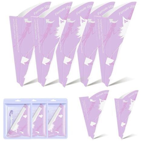 Urinoir Femme Portable, 30 Pièces Pipi Debout Femme Pliable, Pisse Debout Femme Jetable de Voyage Entonnoir en Papier de Pipi pour Femme Enceintes Camping Randonnée et Activités de Extérieur (1/5)