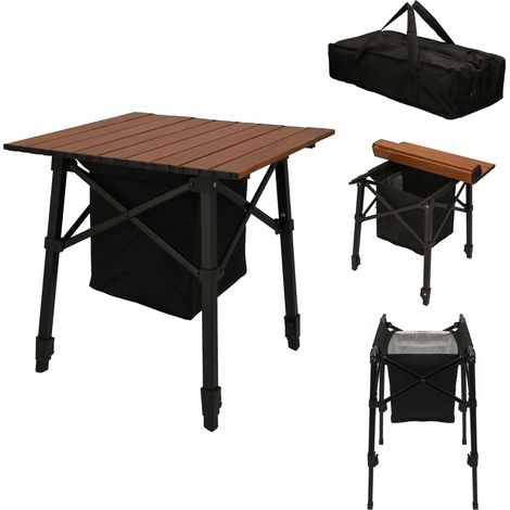 Mesa de camping plegable, mesa de camping de aluminio para jard铆n.