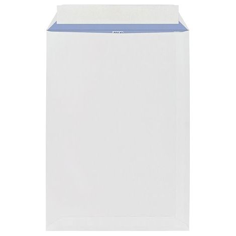 Boîte de 250 pochettes administratives blanches 229 x 324 mm format C4 avec bande protectrice - sans fenêtre - Maxiburo (1/2)