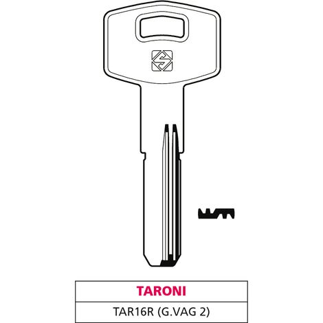 Silca CHIAVE PUNZONATA OTTONE TAR16R (G. VAG 2) TARONI 5.00 pz