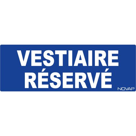 Panneau Vestiaire reserve - Rigide 330x120mm - 4140384