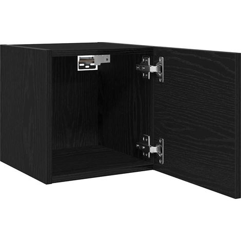 Maison Exclusive - Meuble TV mural 2 pcs Chêne noir 30,5 x 30 x 30 cm