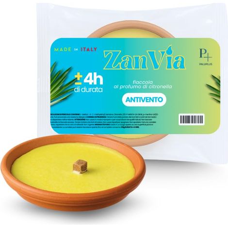 10 Candele alla Citronella per zanzare in coccio di Terracotta con diametro 11 cm - Padelle romane antizanzare per esterno (1/5)