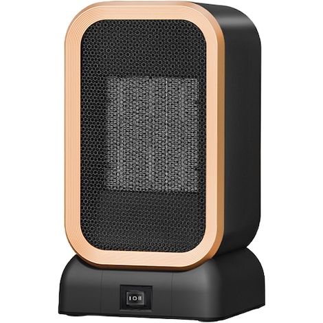 Chauffage céramique 1000 W, chauffe en 2 secondes, angle de diffusion d'air de 45°, fonctionnement silencieux, arrêt automatique, protection de sécurité (1/5)