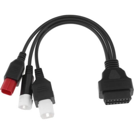 Câble de diagnostic OBD2 3/4/5 broches, lecteur de codes d'erreur OBD, outil de diagnostic du système moteur OBD-II pour motos, compatible Yamaha. (1/4)