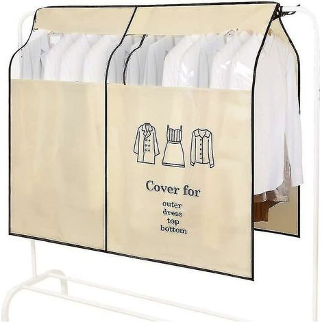 Housse, portant à vêtements, 90 110 cm, housse anti-poussière, protection contre la poussière, housses de protection pour vêtements