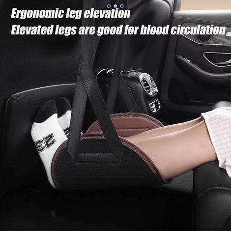 Poggiapiedi per auto per bambini, poggiapiedi passeggero regolabile, poggiapiedi a dondolo portatile, set poggiapiedi versatile per un maggiore comfort durante il sonno, bambini, adulti (1/5)