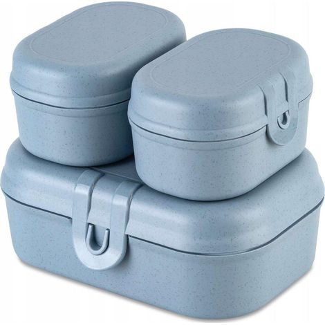 Koziol Pascal Ready Mini fiambrera azul hermética