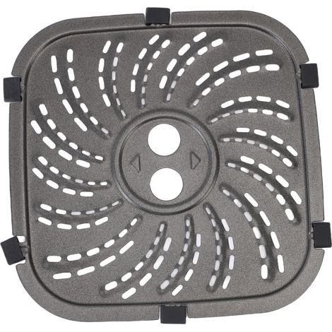 Grille Pan Grille de Remplacement pour Friteuse - Plateau Grille Inox - Compatible 6QT et 8QT (22.5x22.5cm) (1/5)